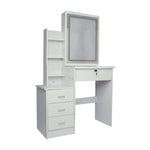 EKKIO Dressing Table White LED Mirror + Stool EK-DT-100-LD - Furniture > Living Room