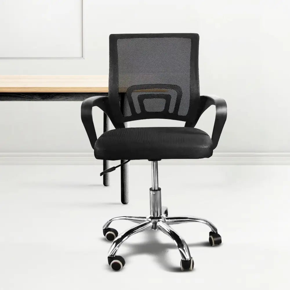 EKKIO Ergonomic Office Chair with Breathable Mesh Design and Lumbar Back Support (Black) EK-OC-104-JF - Furniture >