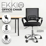 EKKIO Ergonomic Office Chair with Breathable Mesh Design and Lumbar Back Support (Black) EK-OC-104-JF - Furniture >