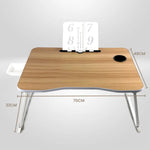 EKKIO Extra Large Multifunctional Portable Bed Tray Laptop Desk (White Oak) EK-BT-102-OEJ - Furniture > Office