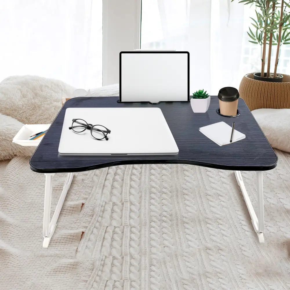 EKKIO Extra Large Multifunctional Portable Bed Tray Laptop Desk (Black) EK-BT-101-OEJ - Furniture > Office