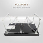 EKKIO Extra Large Multifunctional Portable Bed Tray Laptop Desk (Black) EK-BT-101-OEJ - Furniture > Office