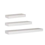 Ekkio Floating Shelf Set of 3 White EK-WS-101-SH - Furniture > Office