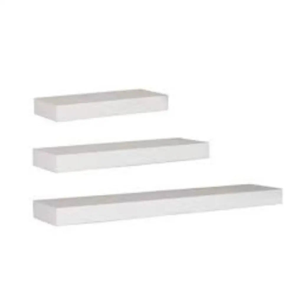 Ekkio Floating Shelf Set of 3 White EK-WS-101-SH - Furniture > Office