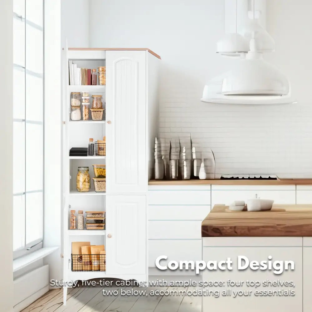 EKKIO Kitchen Storage Cabinet (White) EK-KCB-100-OY - Furniture > Dining