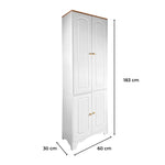 EKKIO Kitchen Storage Cabinet (White) EK-KCB-100-OY - Furniture > Dining