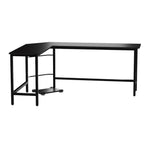 EKKIO L-Shaped Corner Computer Desk with CPU Stand (Black) EK-CD-101-LR - Furniture > Office