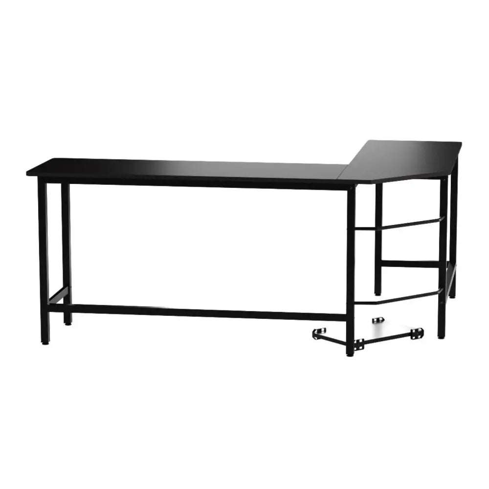 EKKIO L-Shaped Corner Computer Desk with CPU Stand (Black) EK-CD-101-LR - Furniture > Office