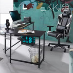 EKKIO L-Shaped Corner Computer Desk with CPU Stand (Black) EK-CD-101-LR - Furniture > Office