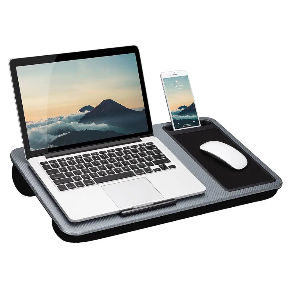 EKKIO Multifunctional Portable Bed Tray Laptop Desk with Cushion (Silver Grey) EK-BT-104-XY - Furniture > Office