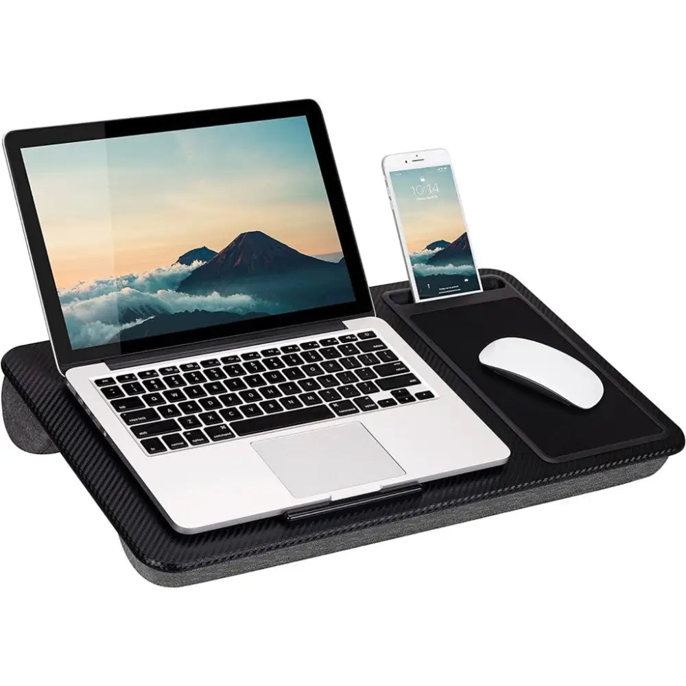 EKKIO Multifunctional Portable Bed Tray Laptop Desk with Cushion (Black) EK-BT-105-XY - Furniture > Office
