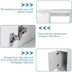 EKKIO Office Computer Desk with 1 Drawer (White) EK-CD-100-LD - Furniture > Office