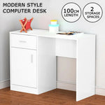 EKKIO Office Computer Desk with 1 Drawer (White) EK-CD-100-LD - Furniture > Office