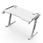 EKKIO RGB Gaming Desk Z Shape White 140cm EK-GD-109-AL - Furniture > Office