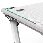 EKKIO RGB Gaming Desk Z Shape White 140cm EK-GD-109-AL - Furniture > Office