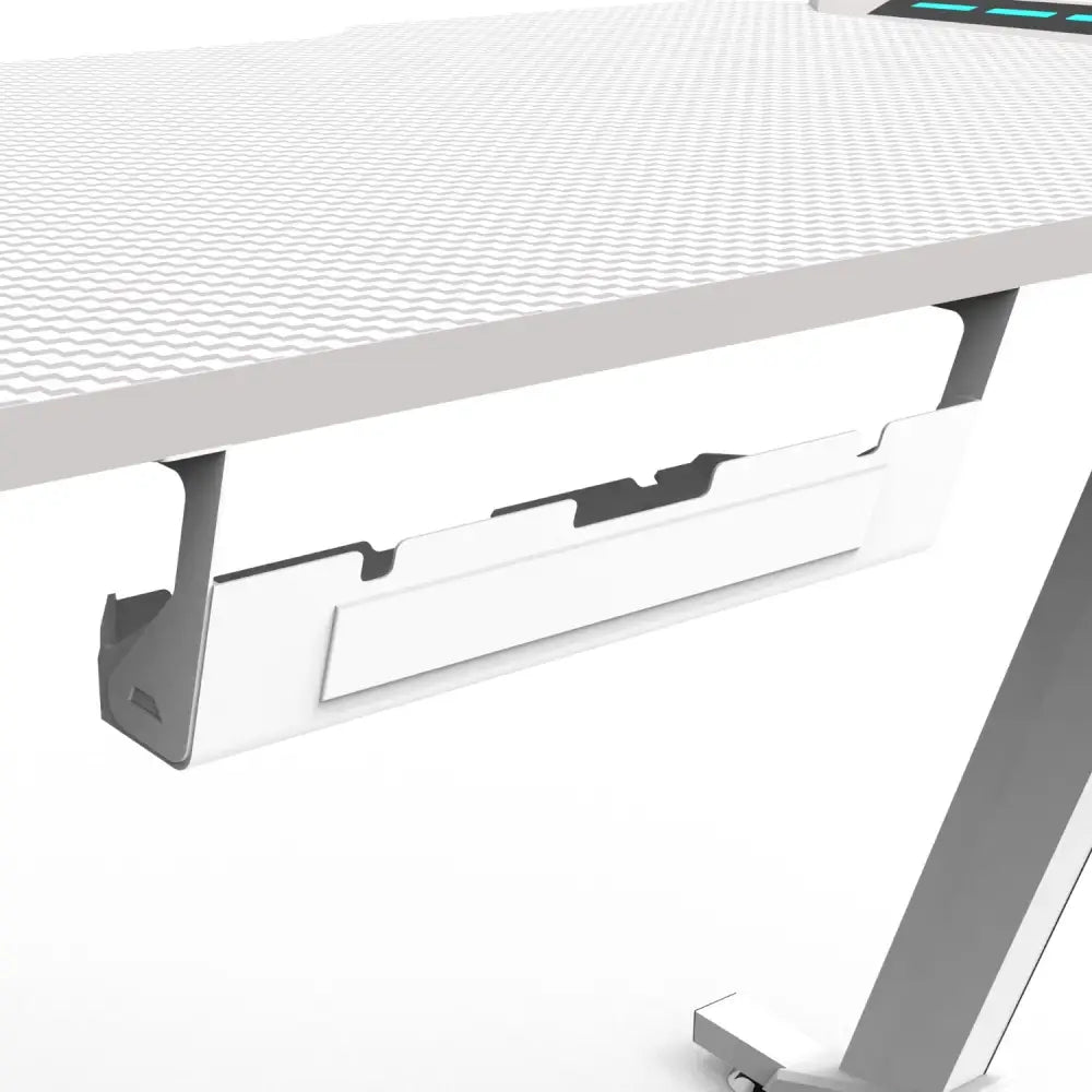 EKKIO RGB Gaming Desk Z Shape White 140cm EK-GD-109-AL - Furniture > Office