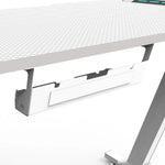 EKKIO RGB Gaming Desk Z Shape White 140cm EK-GD-109-AL - Furniture > Office