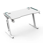 EKKIO RGB Gaming Desk Z Shape White 140cm EK-GD-109-AL - Furniture > Office