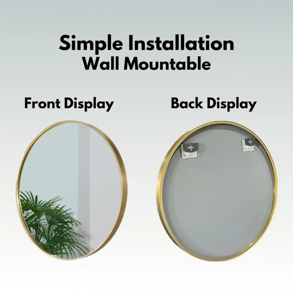 EKKIO Round Mirror No LED (60cm) - Home & Garden > Decor > Mirrors