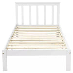 EKKIO Single Wooden Bed Frame (White) EK-WBF-100-HH - Furniture > Bedroom