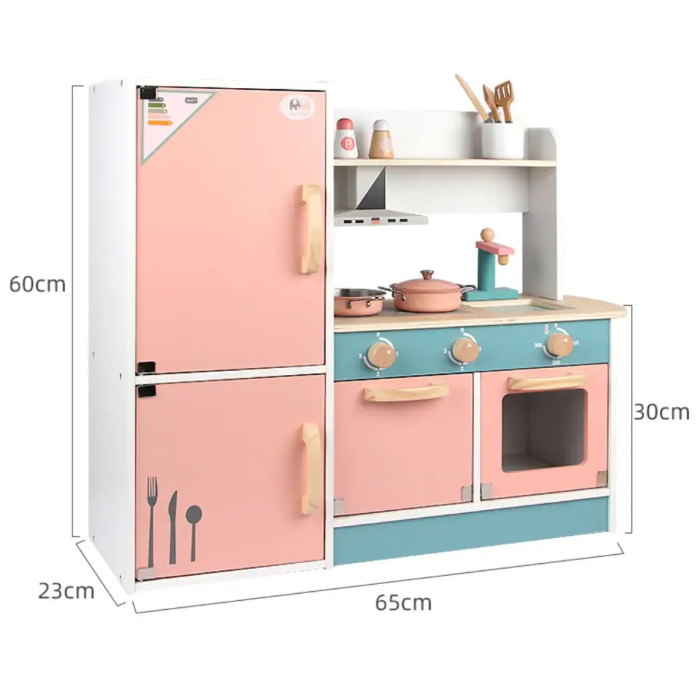 EKKIO Wooden Kitchen Playset for Kids (Refrigerator Kitchen Set) EK-KP-105-MS - Baby & Kids > Kid’s Furniture
