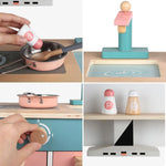 EKKIO Wooden Kitchen Playset for Kids (Refrigerator Kitchen Set) EK-KP-105-MS - Baby & Kids > Kid’s Furniture