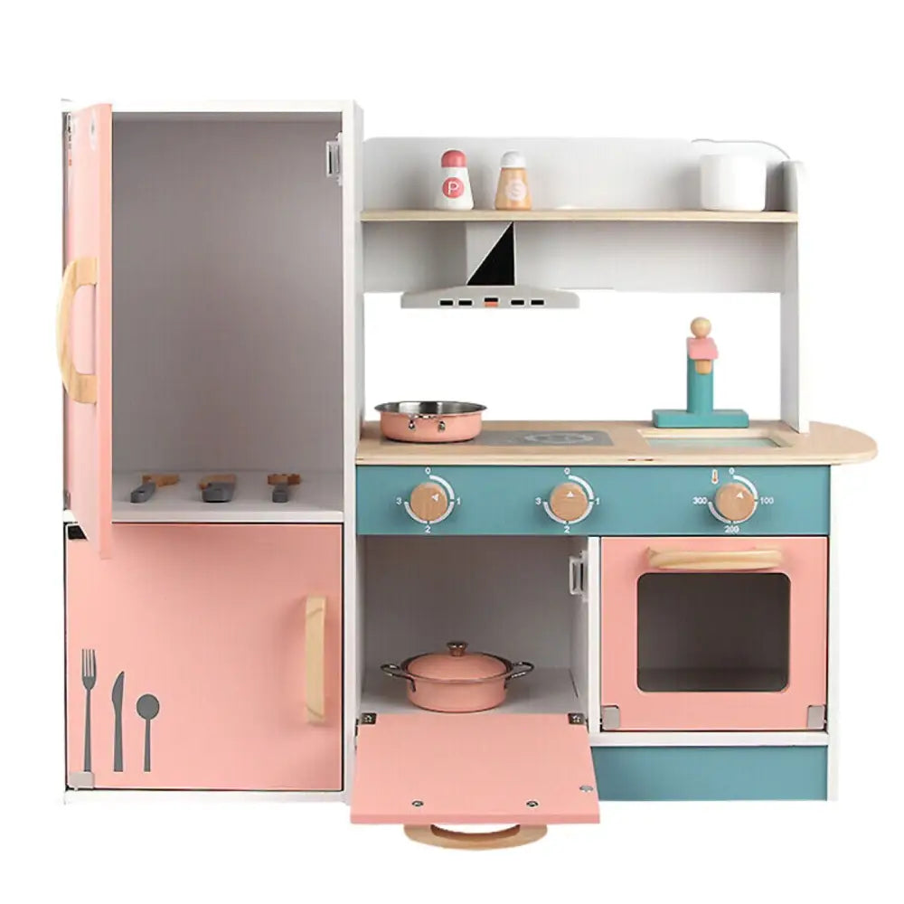 EKKIO Wooden Kitchen Playset for Kids (Refrigerator Kitchen Set) EK-KP-105-MS - Baby & Kids > Kid’s Furniture