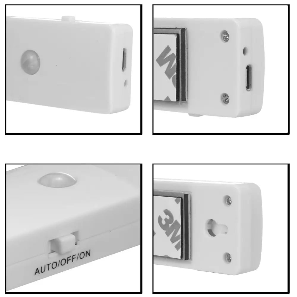EL608 Rechargeable Infrared Motion Sensor Wall LED Night Light Torch (Cool White) - Home & Garden > Lighting > Night
