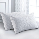 Elan Linen 100% Cotton Quilted Fully Fitted 50cm Deep Single Size Waterproof Mattress Protector - Home & Garden >