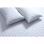 Elan Linen 100% Cotton Quilted Fully Fitted 50cm Deep Single Size Waterproof Mattress Protector - Home & Garden >