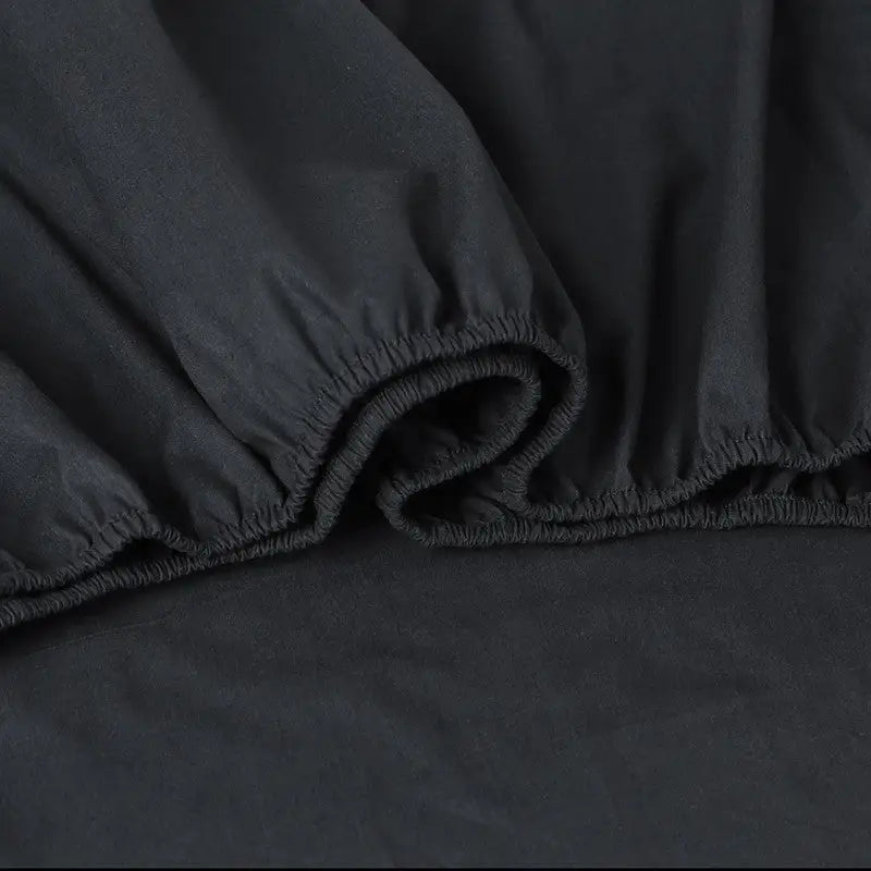 Elan Linen 100% Egyptian Cotton Vintage Washed 500TC Charcoal Single Bed Sheets Set - Home & Garden > Bedding