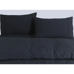 Elan Linen 100% Egyptian Cotton Vintage Washed 500TC Charcoal Super King Quilt Cover Set - Home & Garden > Bedding