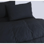 Elan Linen 100% Egyptian Cotton Vintage Washed 500TC Charcoal Super King Quilt Cover Set - Home & Garden > Bedding