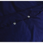 Elan Linen 100% Egyptian Cotton Vintage Washed 500TC Navy Blue Double Quilt Cover Set - Home & Garden > Bedding