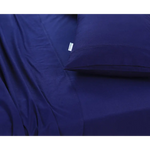 Elan Linen 100% Egyptian Cotton Vintage Washed 500TC Navy Blue Queen Bed Sheets Set - Home & Garden > Bedding