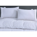 Elan Linen 100% Egyptian Cotton Vintage Washed 500TC White Queen Quilt Cover Set - Home & Garden > Bedding