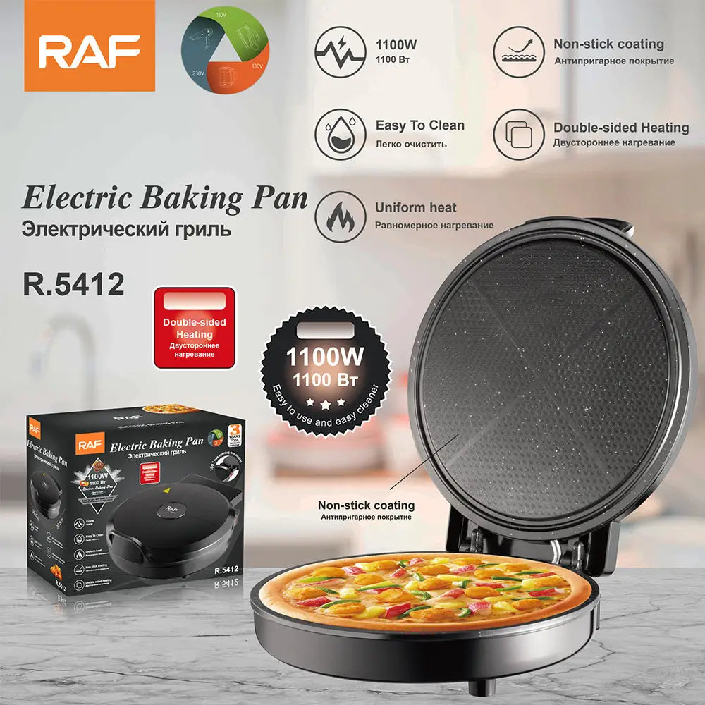Electric Baking Pan Pizza maker Multi Purpose Roti maker tortilla and crepe maker for every kitchen - Home & Garden >