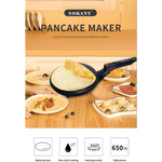 Electric Crepe Maker Frying Griddle Non Stick Pancake maker Baking Pan - Home & Garden > Kitchenware > Skillets &