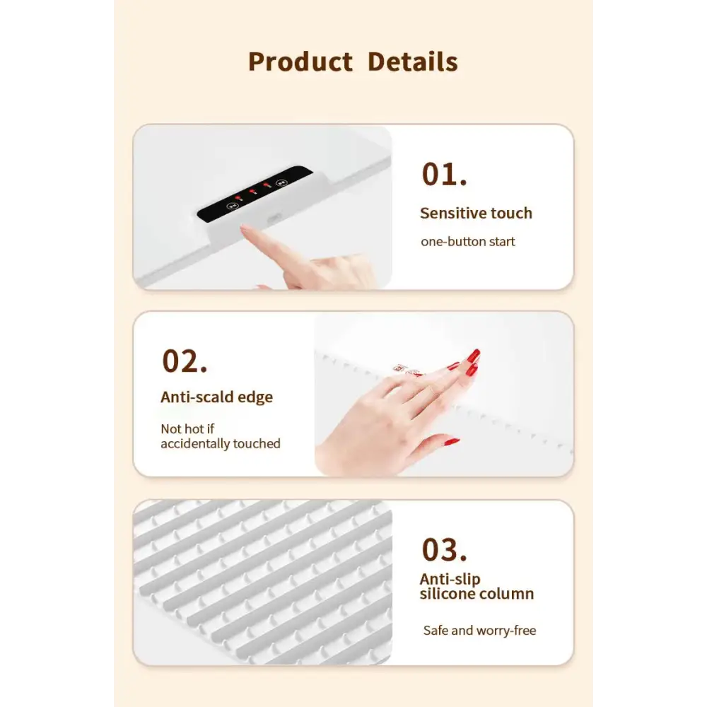 Electric Food Warmer Heating Plate - Large Surface Buffet Warmer with Adjustable Temperature Control - Appliances >