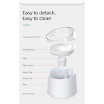 Electric Pet Dog Cat Water Fountain Automatic Self-Clean Water Fountain 1.5L - Pet Care > Cat Supplies > Cat Bowls