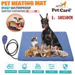 Electric Pet Heat Pad: Waterproof Heating Mat for Cat Dog Bed | Chew Resistant L - Pet Care > Dog Supplies > Dog Beds