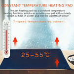 Electric Pet Heat Pad: Waterproof Heating Mat for Cat Dog Bed | Chew Resistant M - Pet Care > Dog Supplies > Dog Beds