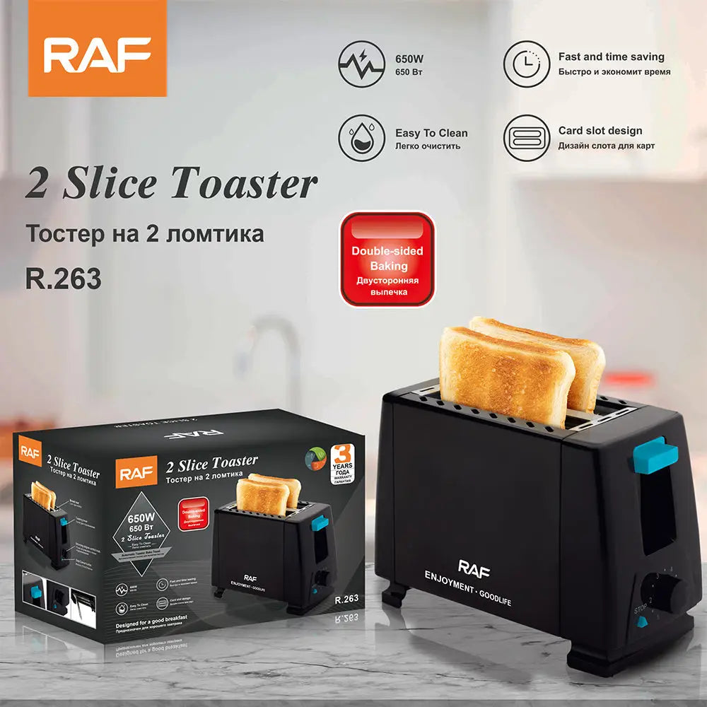 Electric Slice Toaster toastie sandwich maker Fast Efficient Toasting Breakfast - Appliances > Kitchen Appliances >