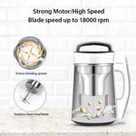 Electric Soy Bean Milk and Soup Maker Machine -Automatic Soya Almond Nut Blender - Appliances > Kitchen Appliances