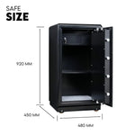 Electronic Digital Safe Box Fire Proof Safe Heavy Duty Key Lock Security 118L - Home & Garden > Storage