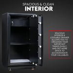 Electronic Digital Safe Box Fire Proof Safe Heavy Duty Key Lock Security 118L - Home & Garden > Storage