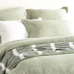 Elegance Waffle Cotton Jacquard Moss Quilt Cover Set by Renee Taylor King - Home & Garden > Bedding > Quilts & Duvets