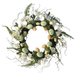 Elegant 45cm Easter Wreath - Vibrant Egg and Floral Design for Festive Door Decor - Home & Garden > Decor > Vases &