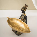 Elegant African Woman Resin Tray - Unique Home Decor and Storage Organizer - Home & Garden > Decor > Vases & Table Decor