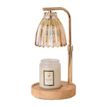 Elegant Gold Candle Warmer Lamp with Timer and Dimming - Scented Candle Melter for Home Decor - Home & Garden >